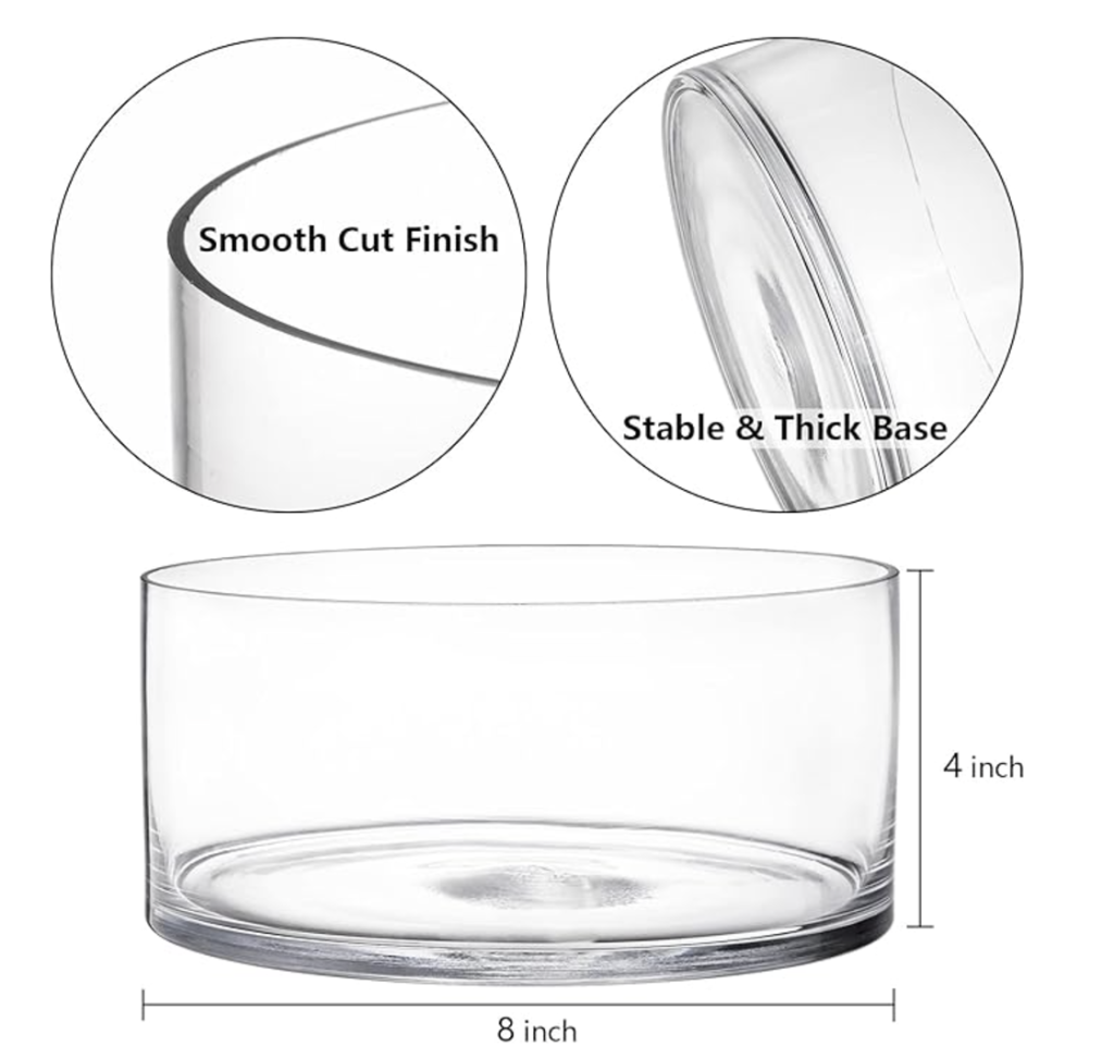 Elevate Your Decor with the YOUEON Wide Glass Cylinder Vase